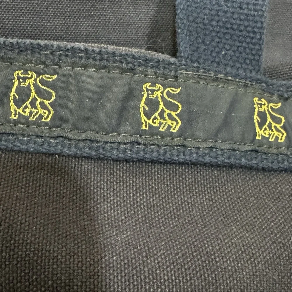 Vintage Warden Brooks Merrill Lynch Bull Wall Street Canvas Bankers Duffel Bag